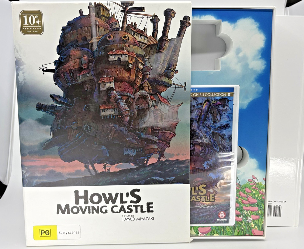 Howls Moving Castle Madman 10th Anniversary Ltd Ed Box Set Blu-ray Rare!